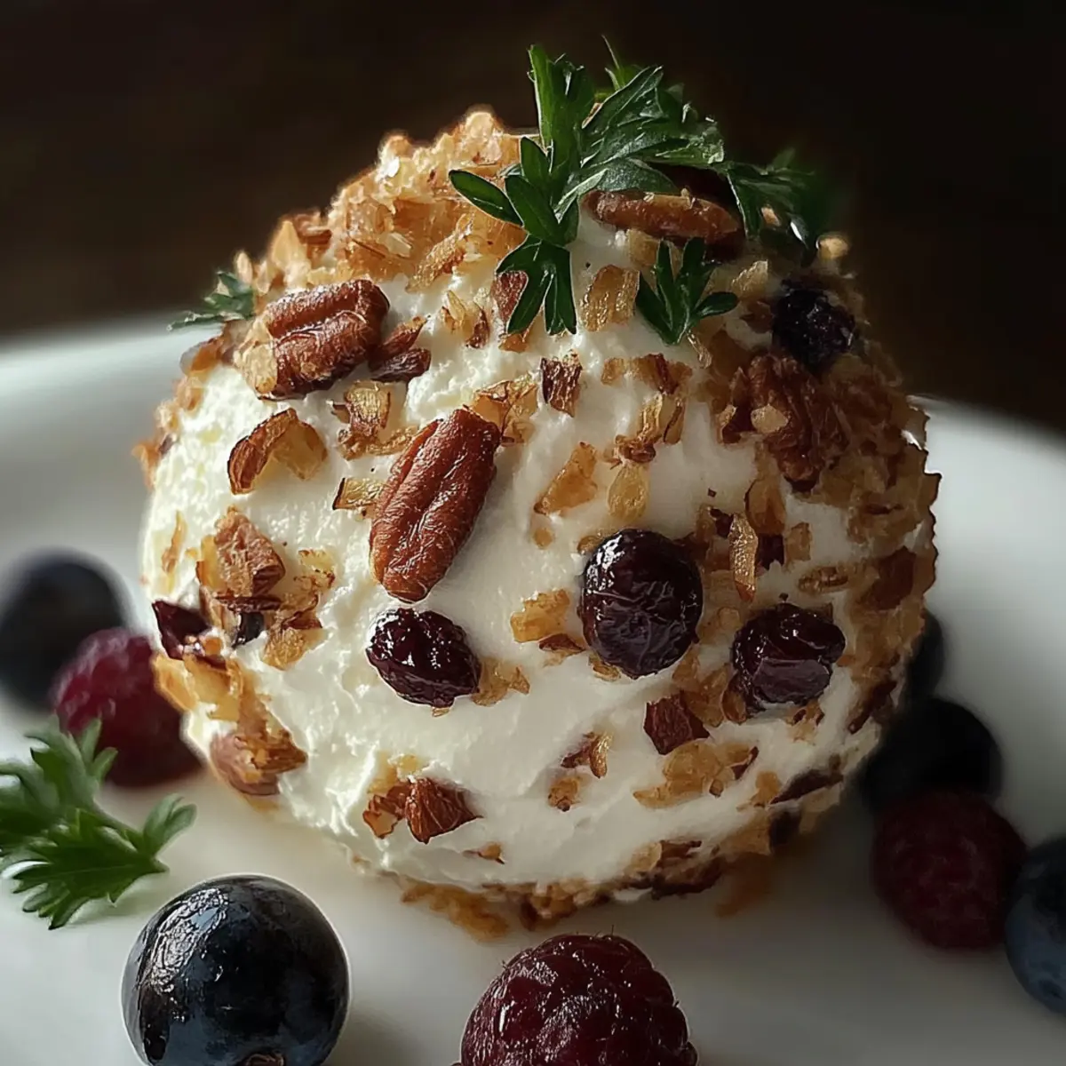 Cranberry Pecan Goat Cheese Ball