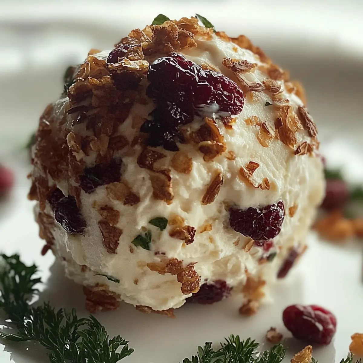 Cranberry Pecan Goat Cheese Ball