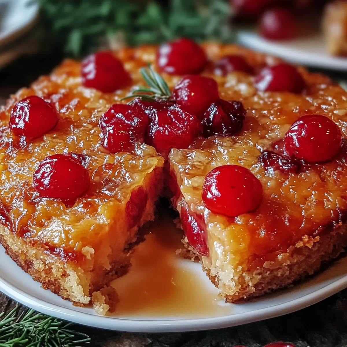 Cranberry Pineapple Upside-Down Cake