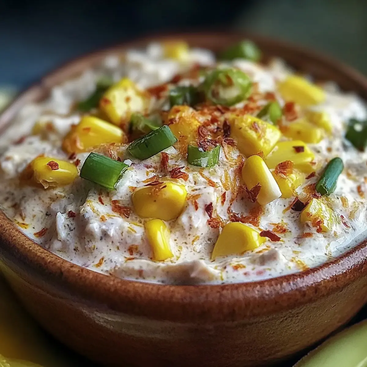 Creamy Banana Pepper Chicken Dip