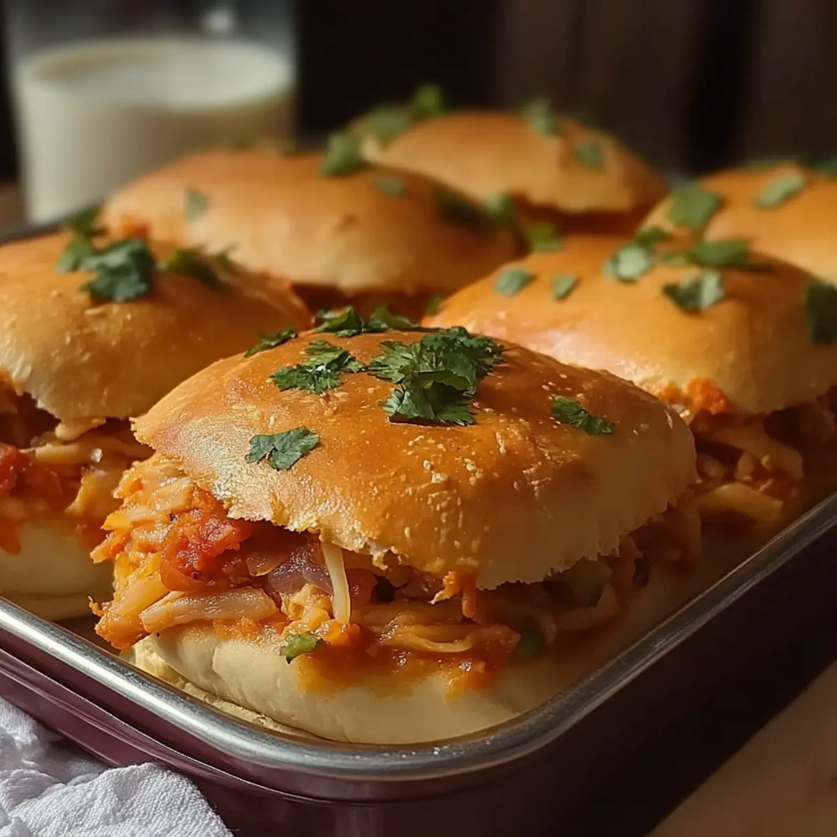 Creamy Chicken Fajita Sliders