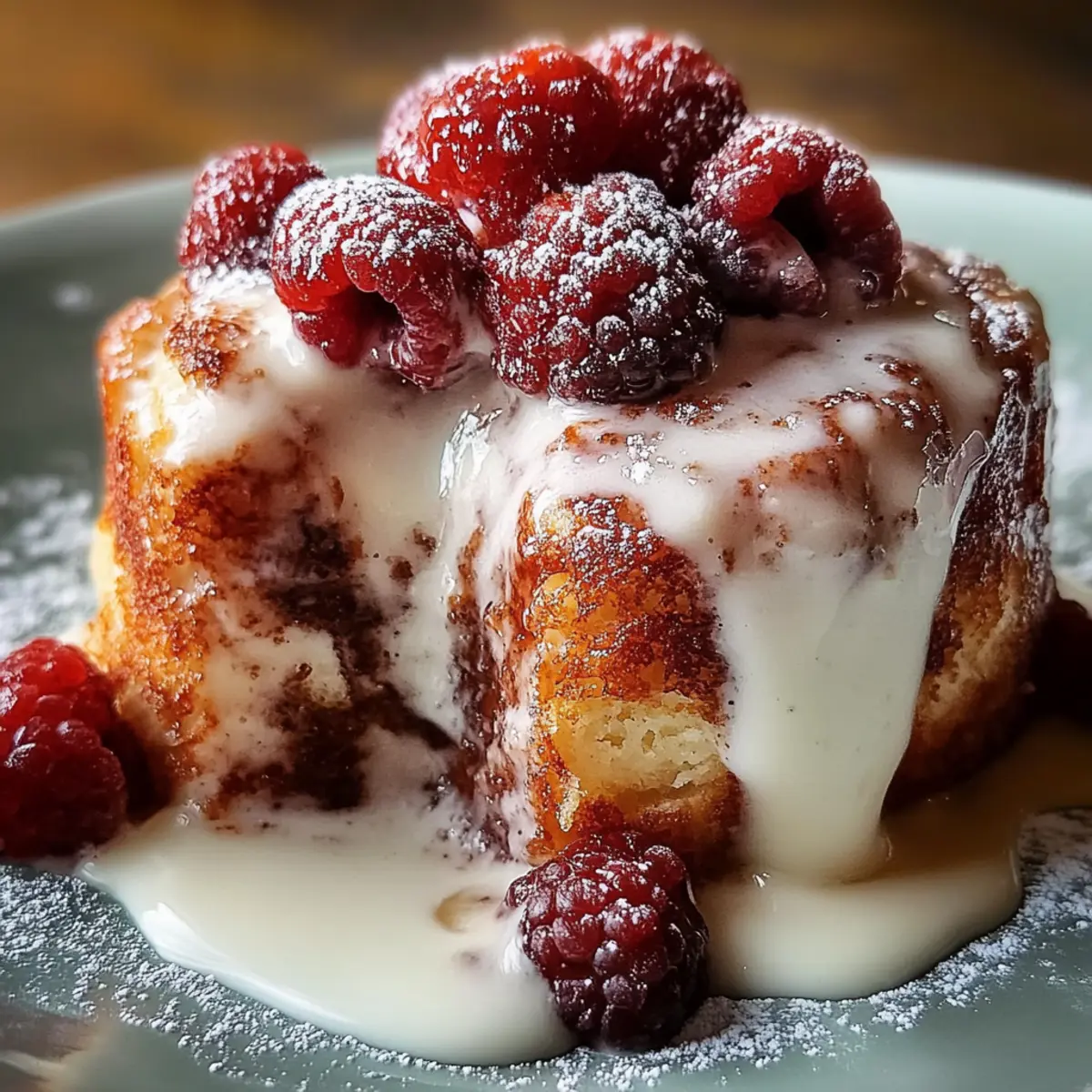 Creamy Eggnog Donut Bread Pudding