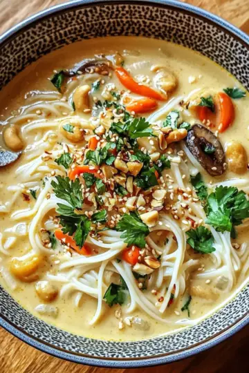 Creamy Nutty Noodle Soup