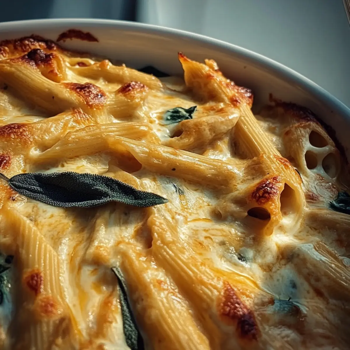 Creamy Pesto Chicken Pasta Bake