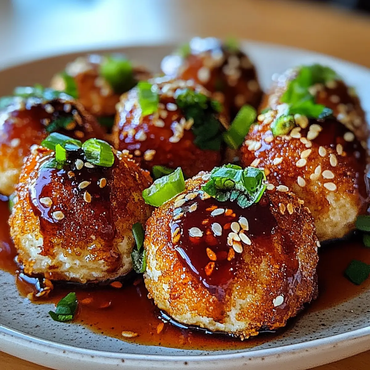 Crispy Air-Fried Tofu Balls