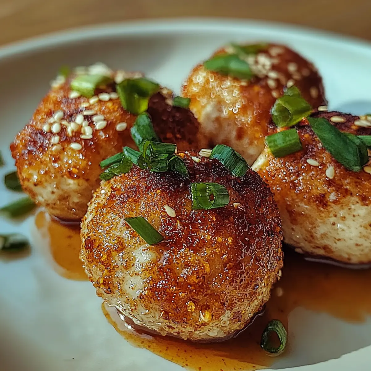 Crispy Air-Fried Tofu Balls