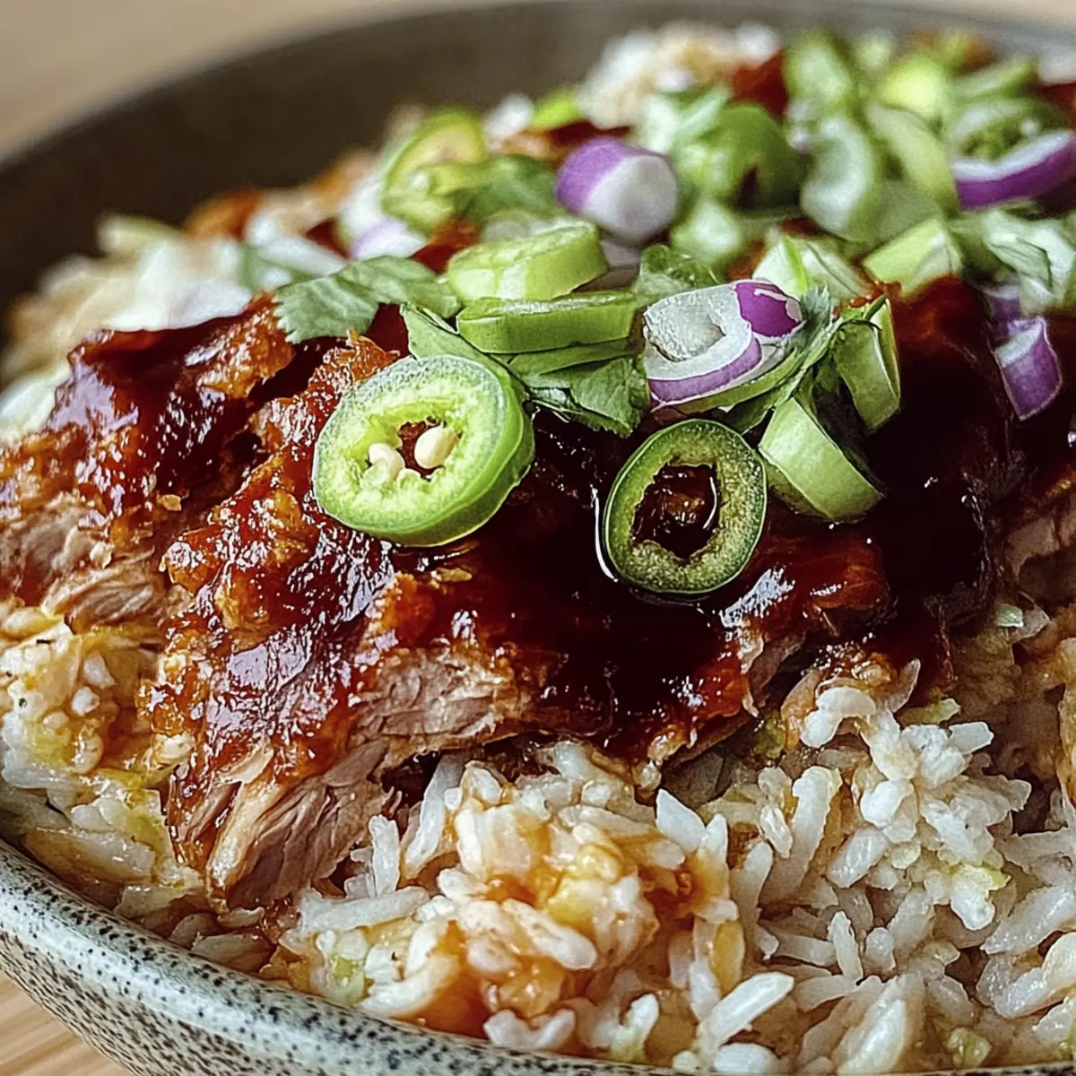 Crockpot Pulled Pork Bowls