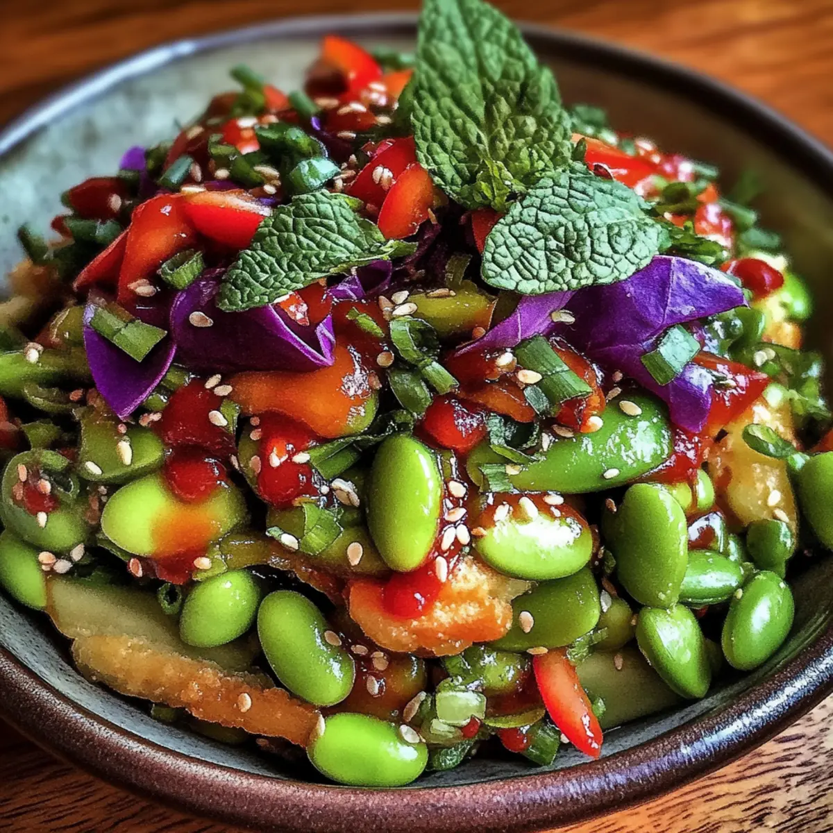 Crunchy Asian Edamame Salad