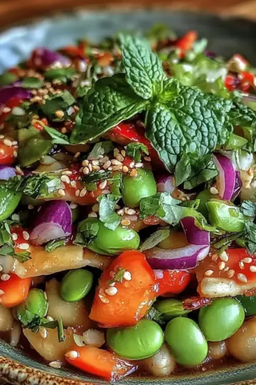 Crunchy Asian Edamame Salad
