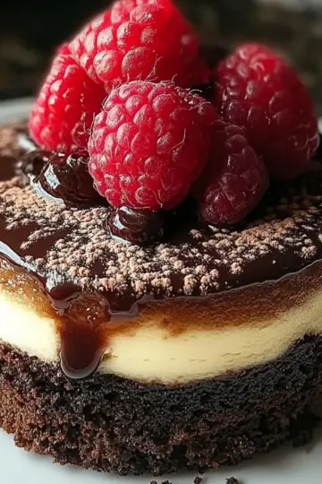 Decadent Dark Chocolate Raspberry Cheesecake