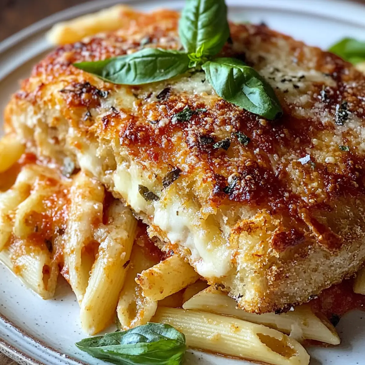 Dump-and-Bake Chicken Parmesan Casserole