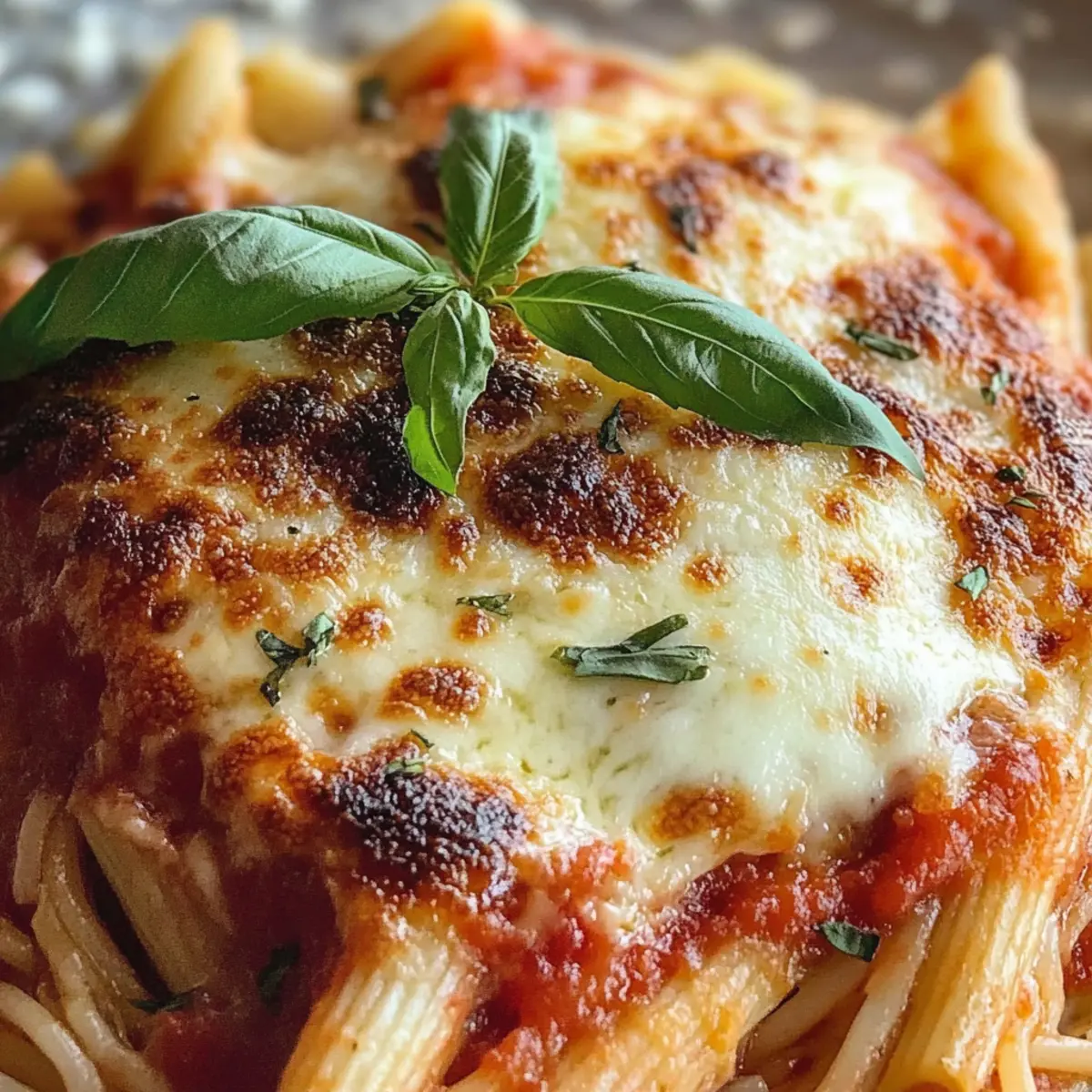 Dump-and-Bake Chicken Parmesan Casserole