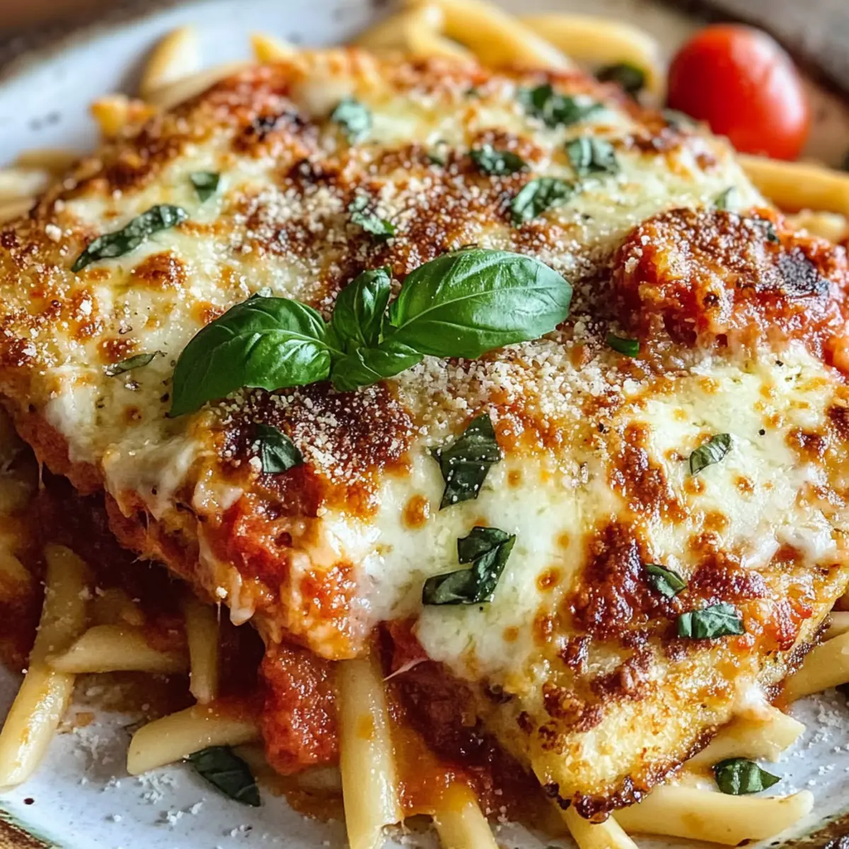 Dump-and-Bake Chicken Parmesan Casserole