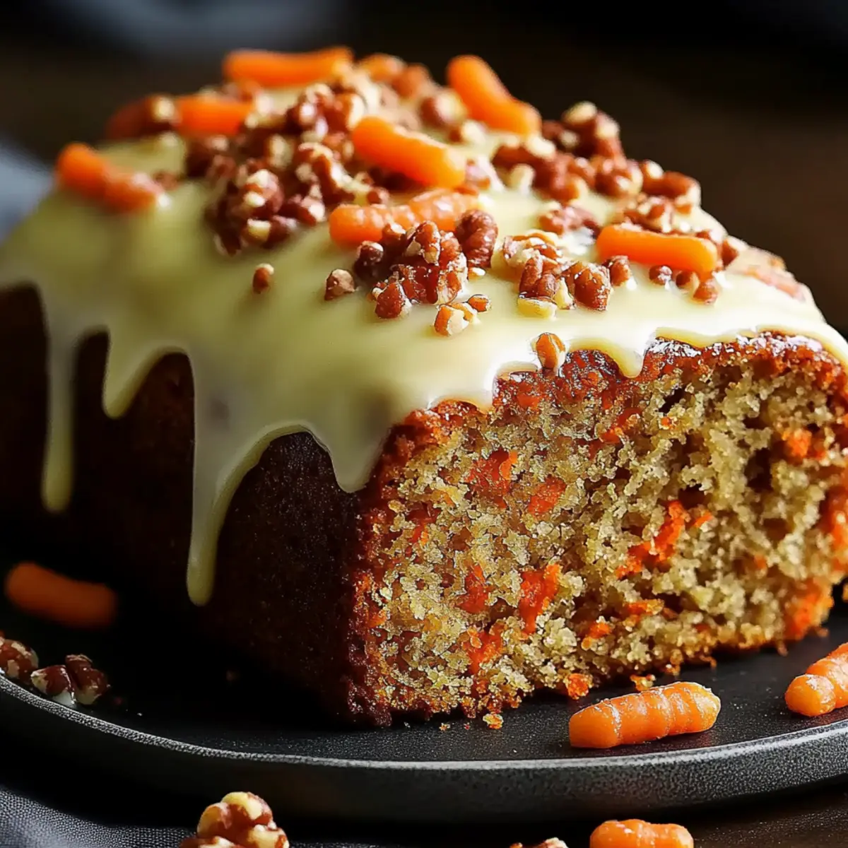 Eggless Carrot Cake Loaf