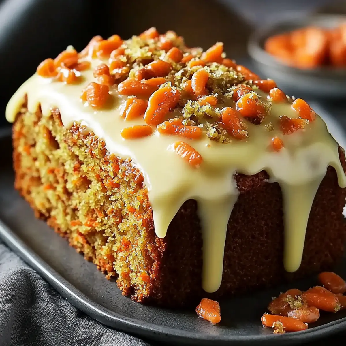 Eggless Carrot Cake Loaf