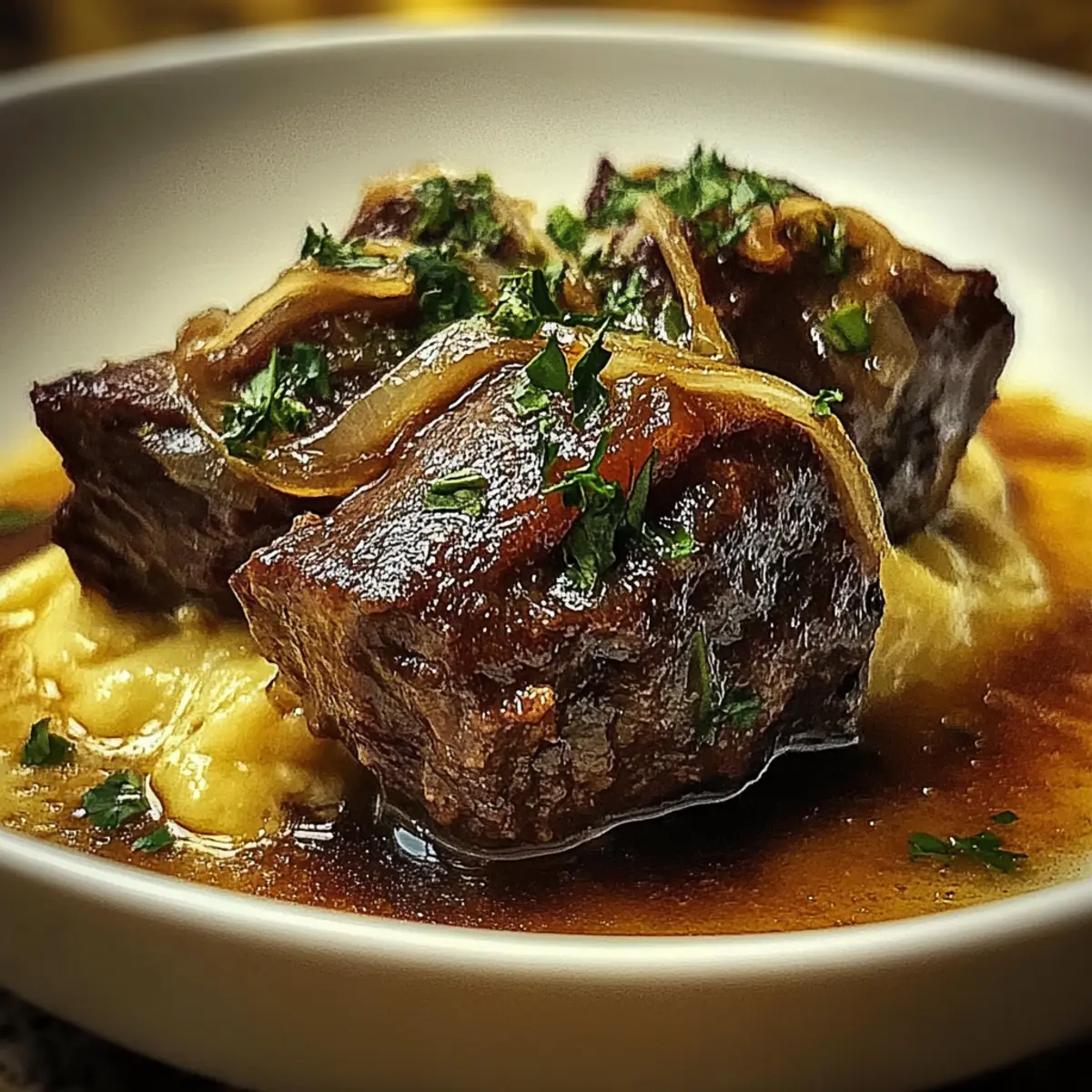 French Onion Soup With Beef Short Ribs