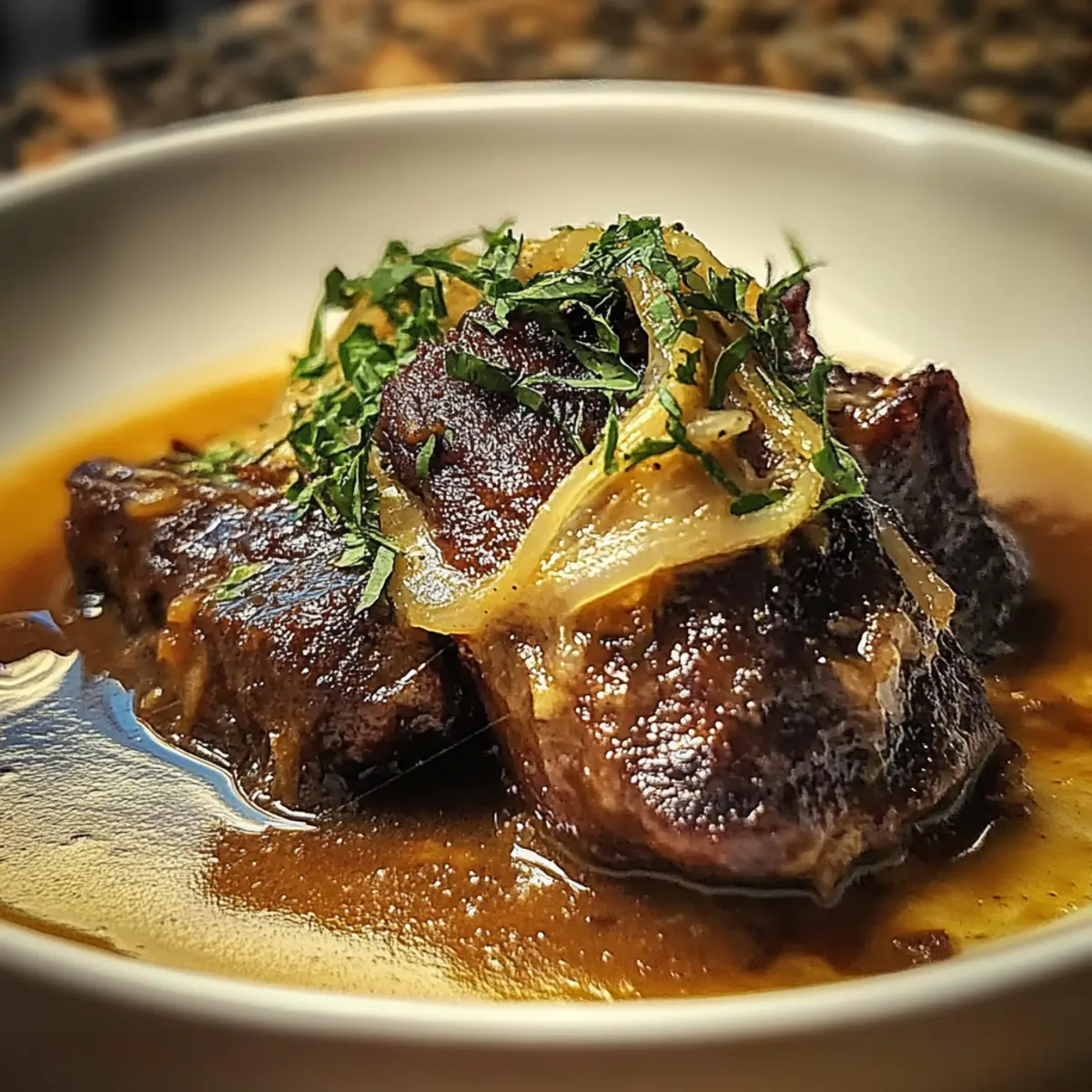 French Onion Soup With Beef Short Ribs