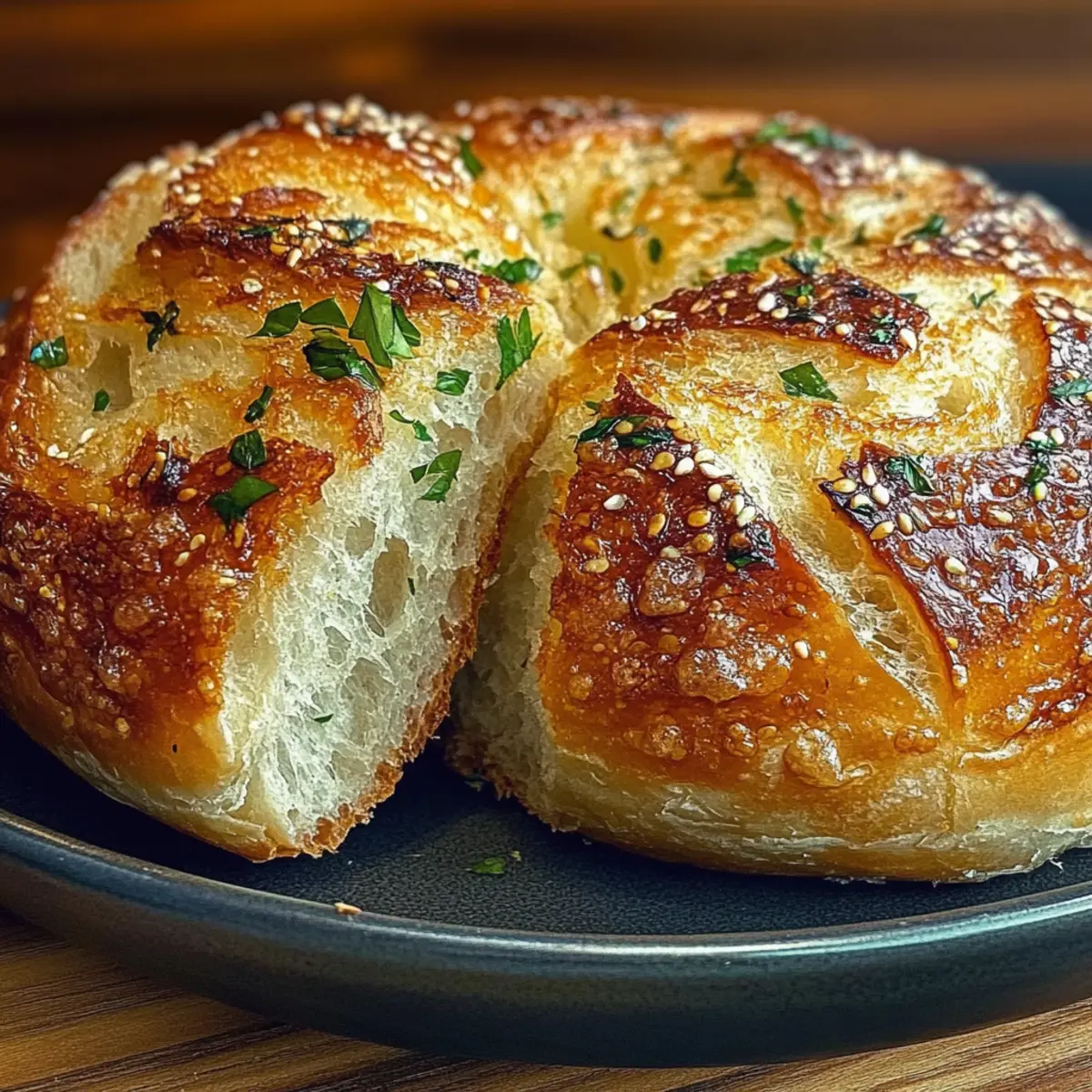 Garlic Herb Dutch Oven Bread
