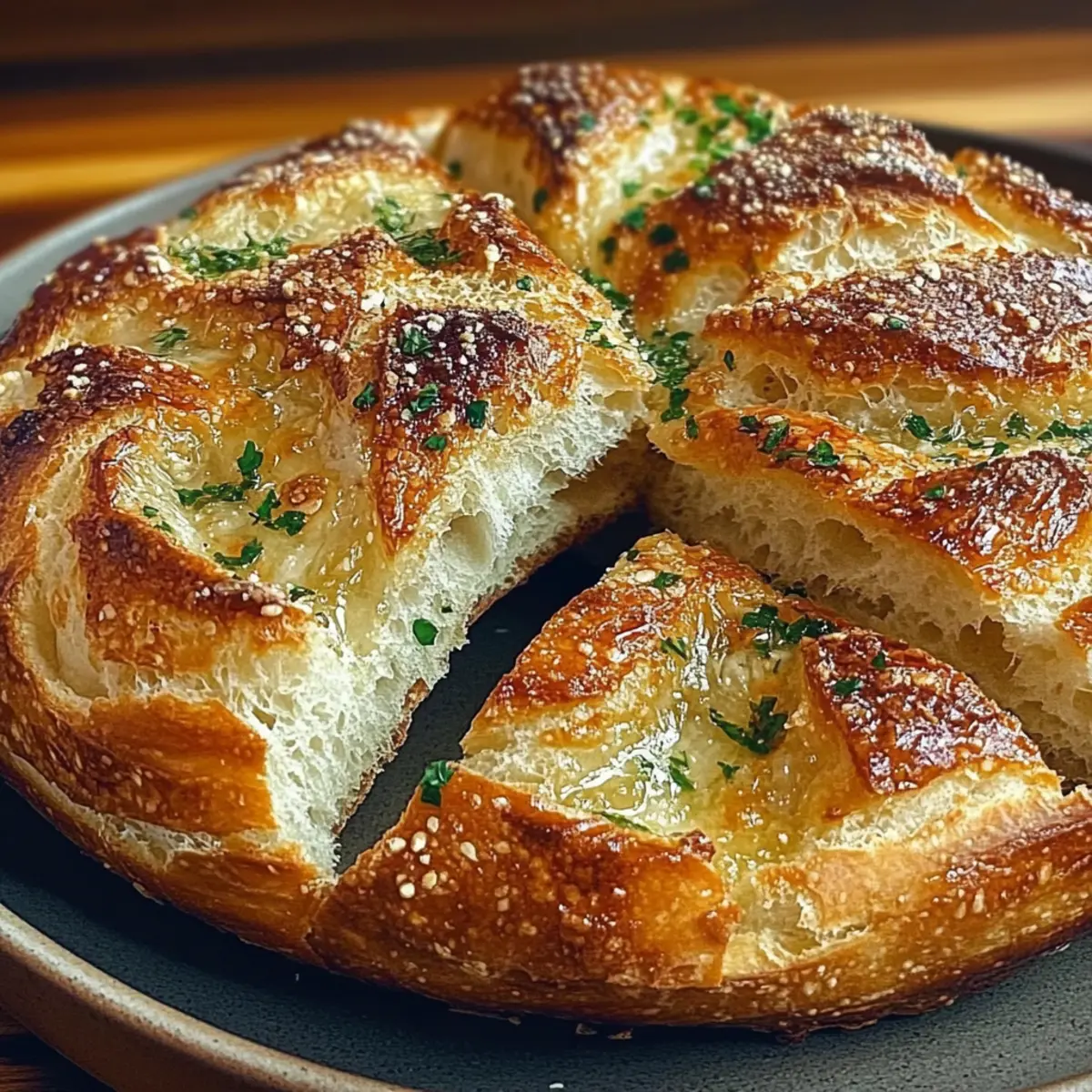 Garlic Herb Dutch Oven Bread