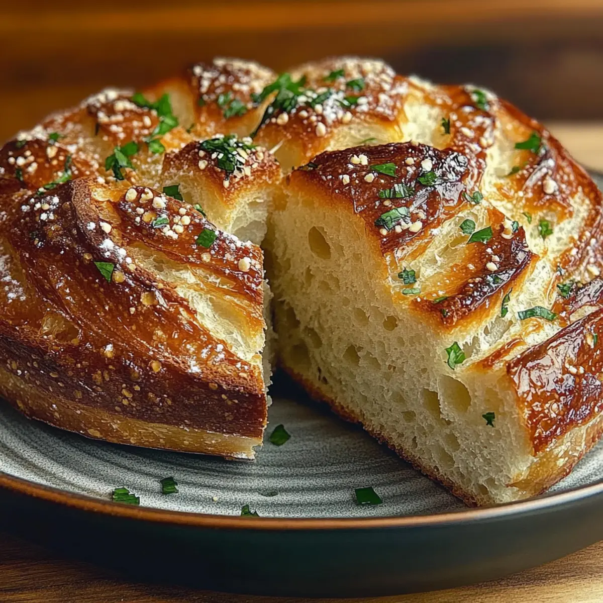 Garlic Herb Dutch Oven Bread