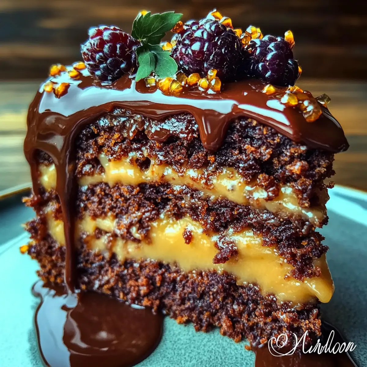 German Chocolate Glitzertorte