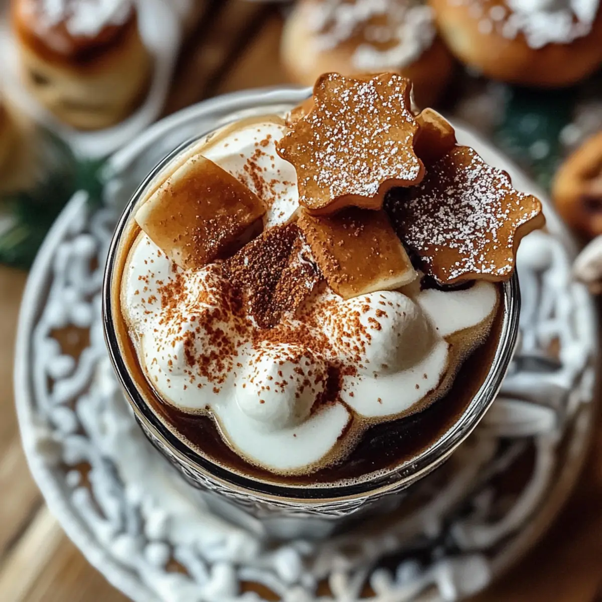 Gingerbread White Russian Cocktail