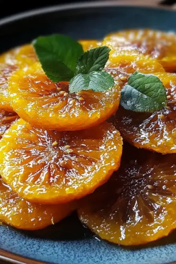 Glazed Candied Oranges