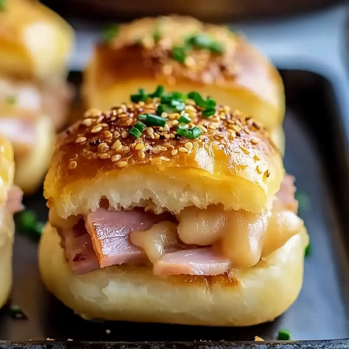 Ham and Cheese Hawaiian Roll Sliders