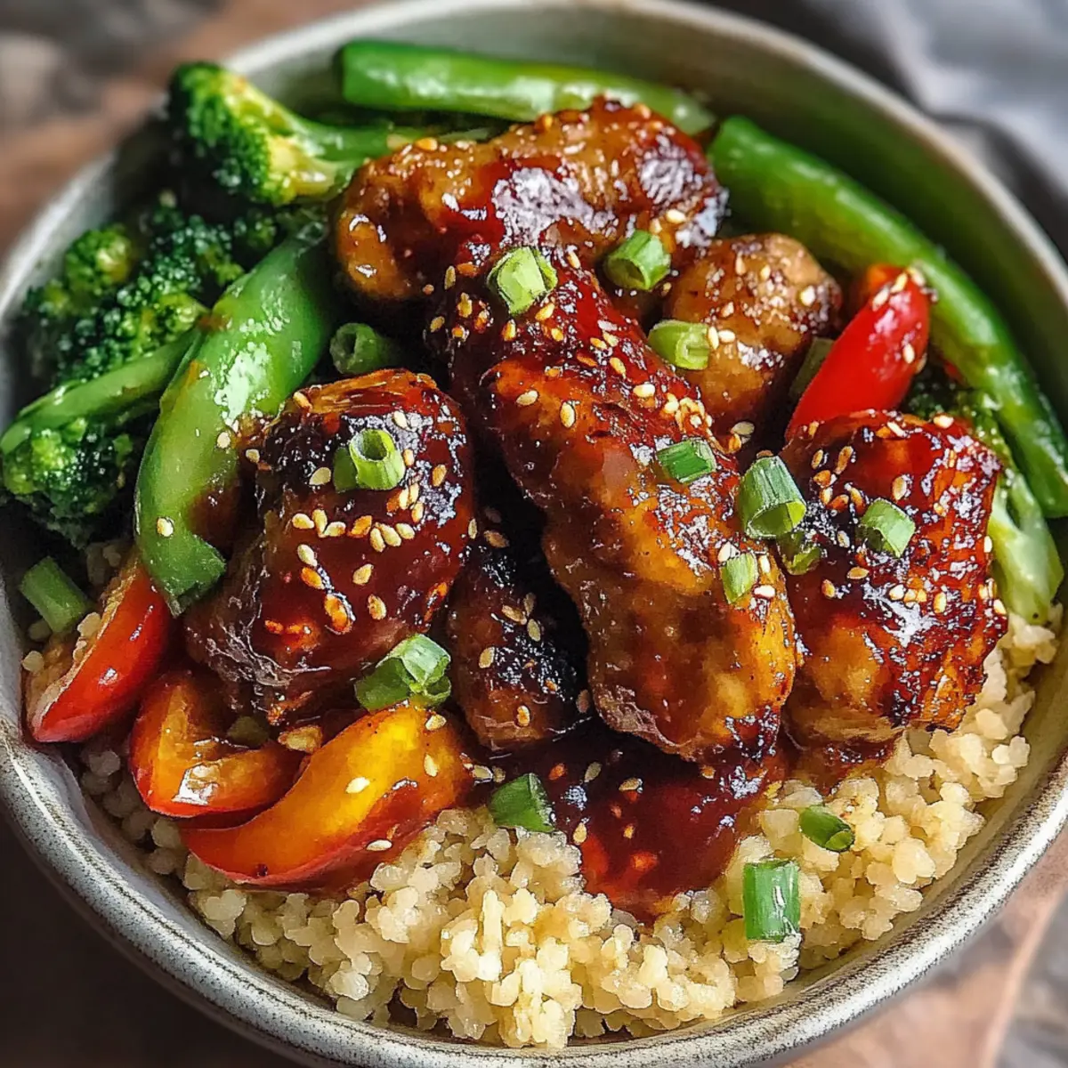 Healthy Sticky Chicken Bowls