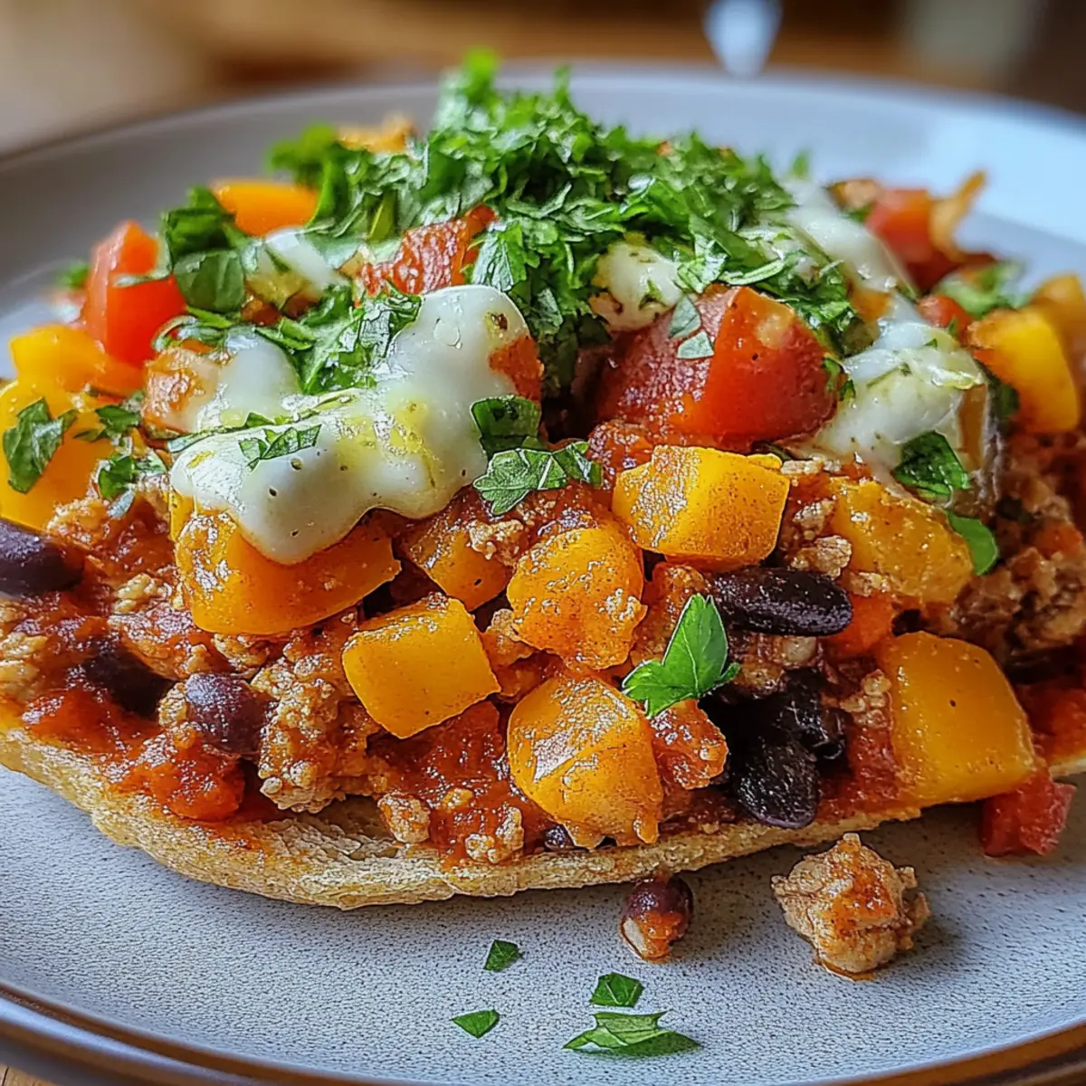 Healthy Sweet Potato and Ground Turkey Bake