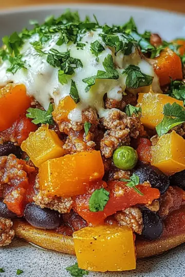 Healthy Sweet Potato and Ground Turkey Bake