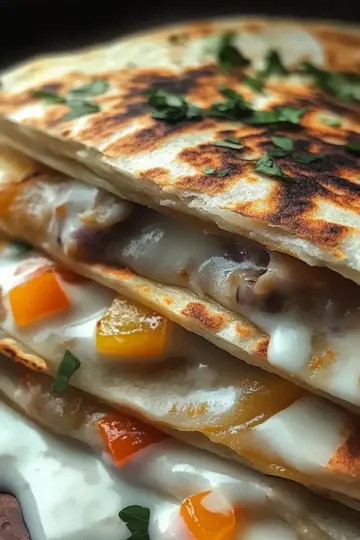 High-Protein Chicken Ranch Quesadilla