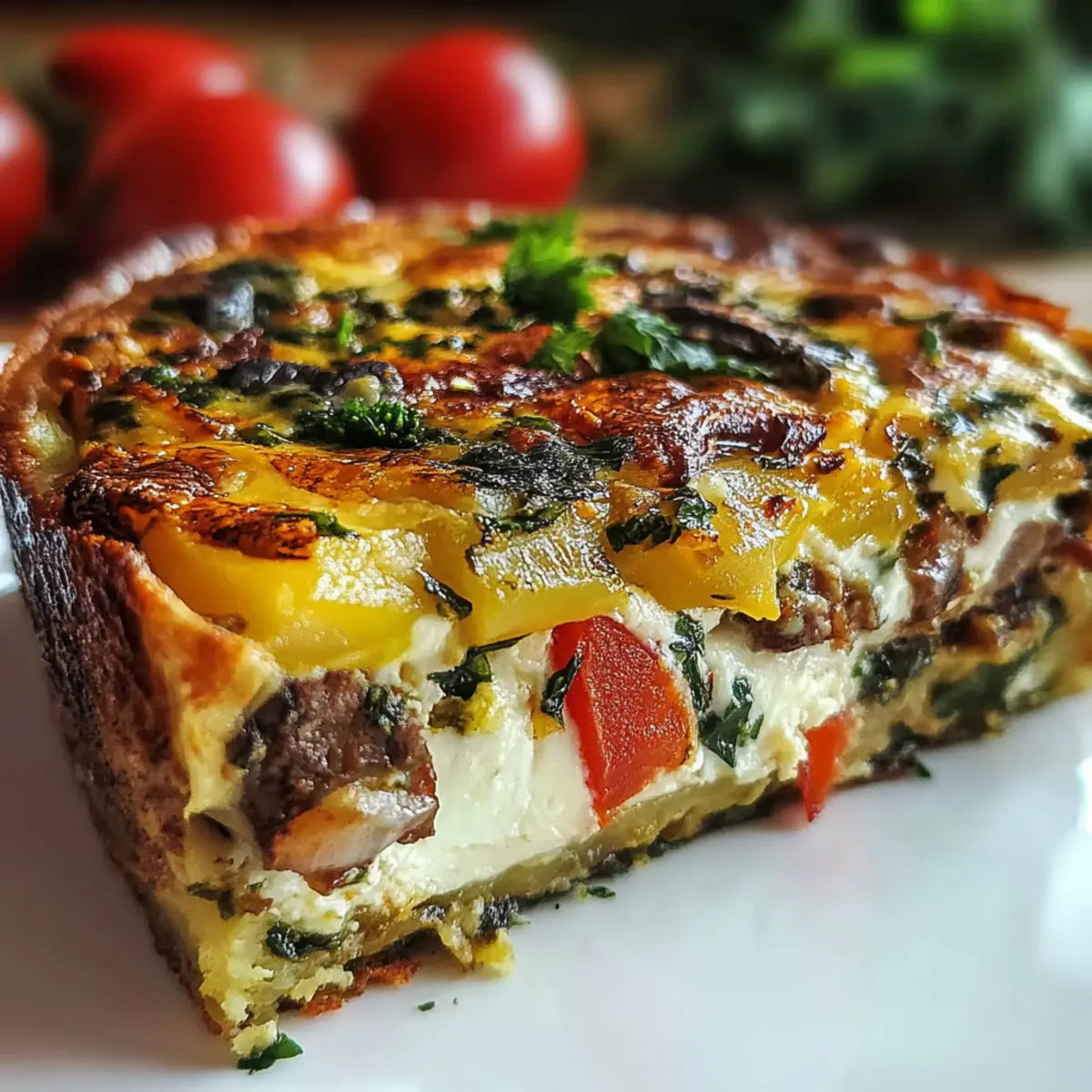 High-Protein Veggie Bake with Cottage Cheese