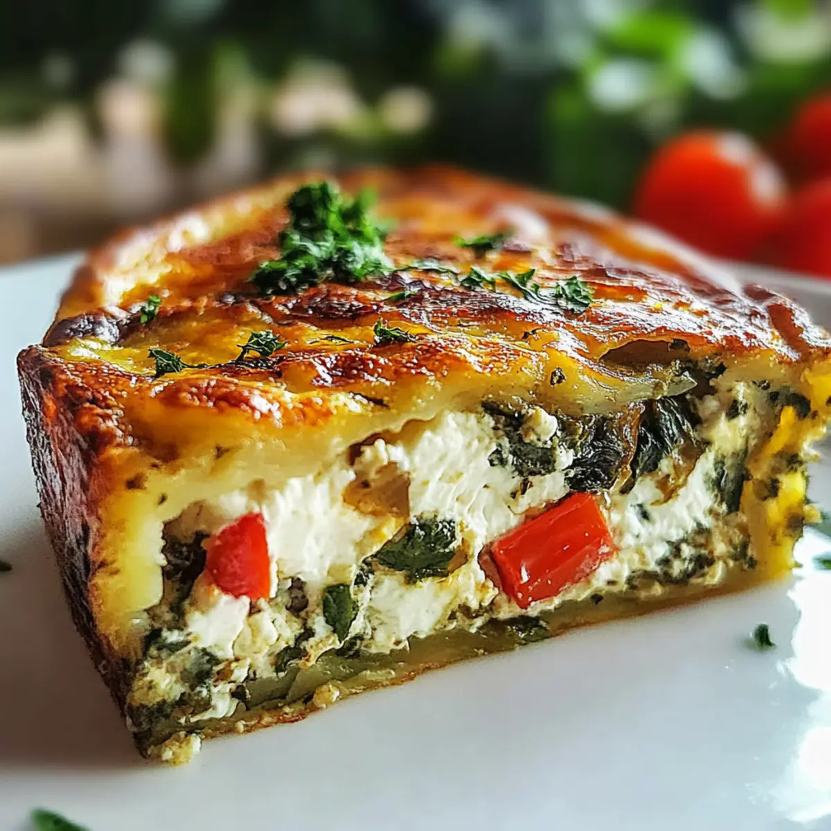 High-Protein Veggie Bake with Cottage Cheese