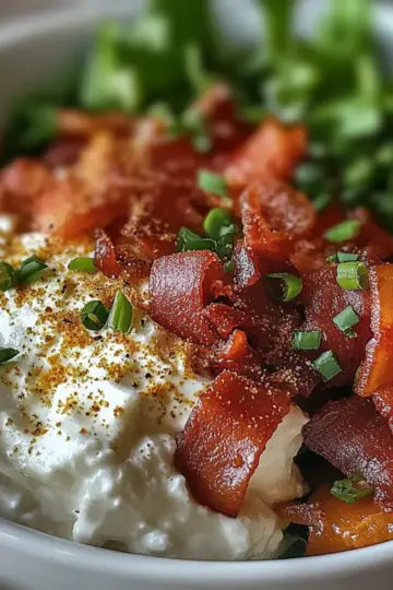 High Protein BLT Cottage Cheese Bowl