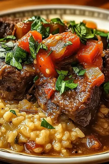 Italian Inspired Pot Roast and Risotto Dinner