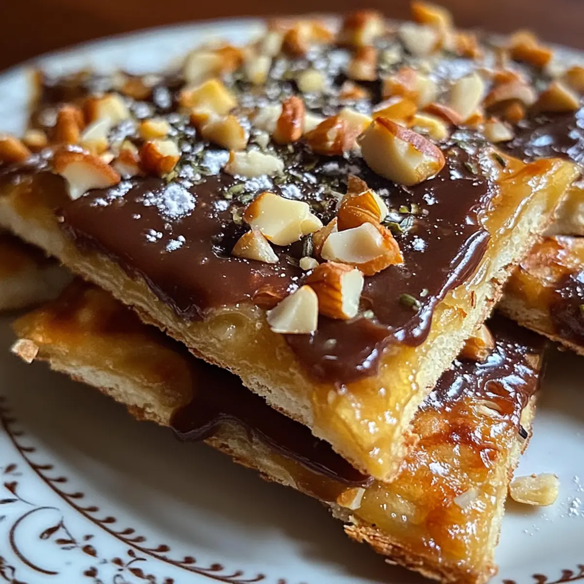 Keto Christmas Saltine Toffee