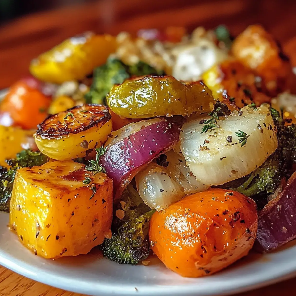 Maple Dijon Roasted Vegetables