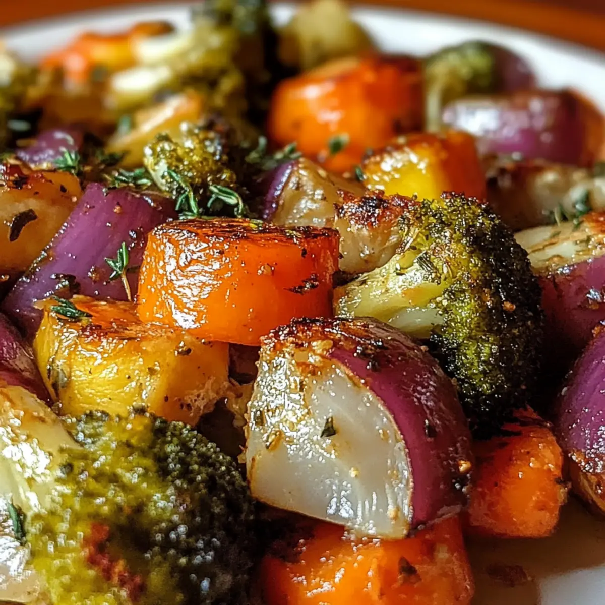Maple Dijon Roasted Vegetables