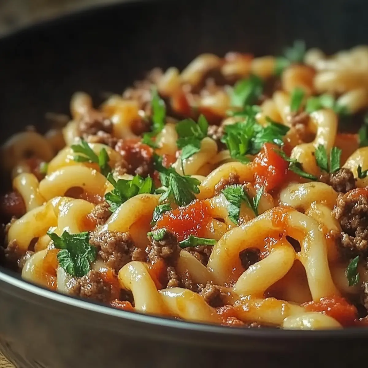 Minced Beef Trottole Pasta