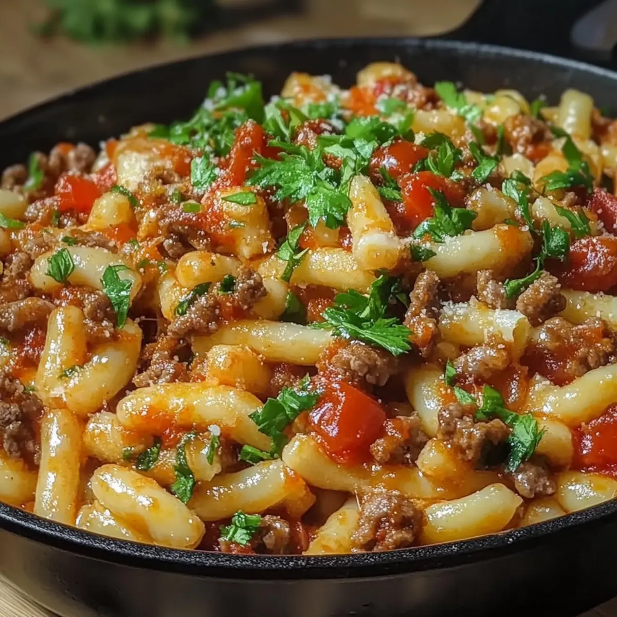Minced Beef Trottole Pasta