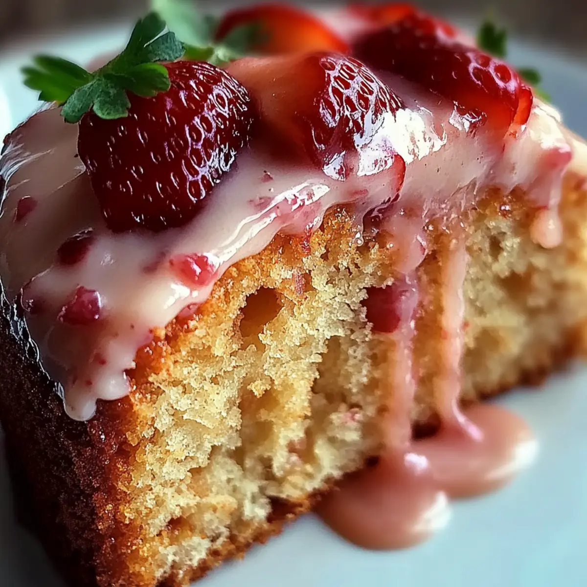 Moist Strawberry Milkshake Pound Cake