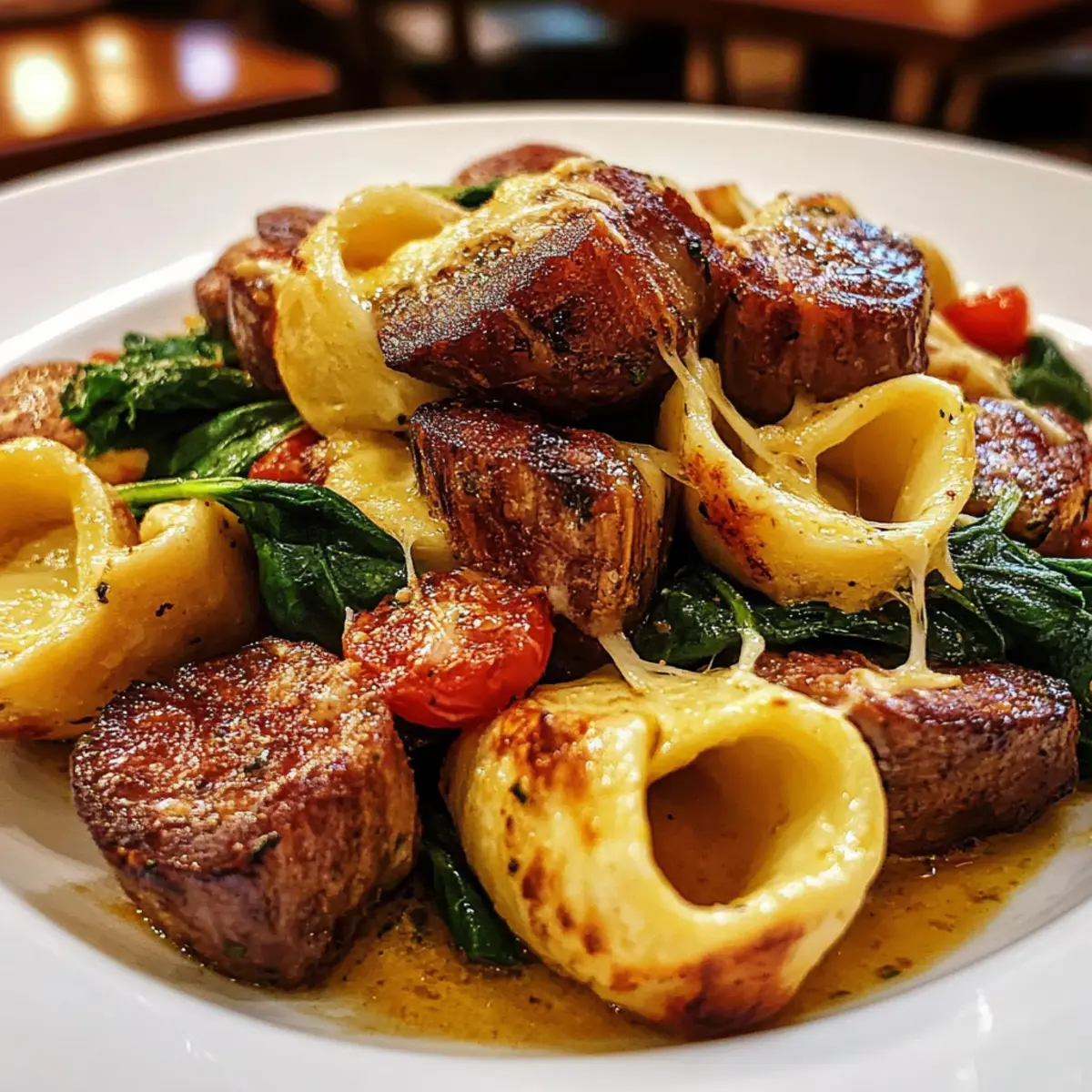 One-Pan Steak Bite Tortellini