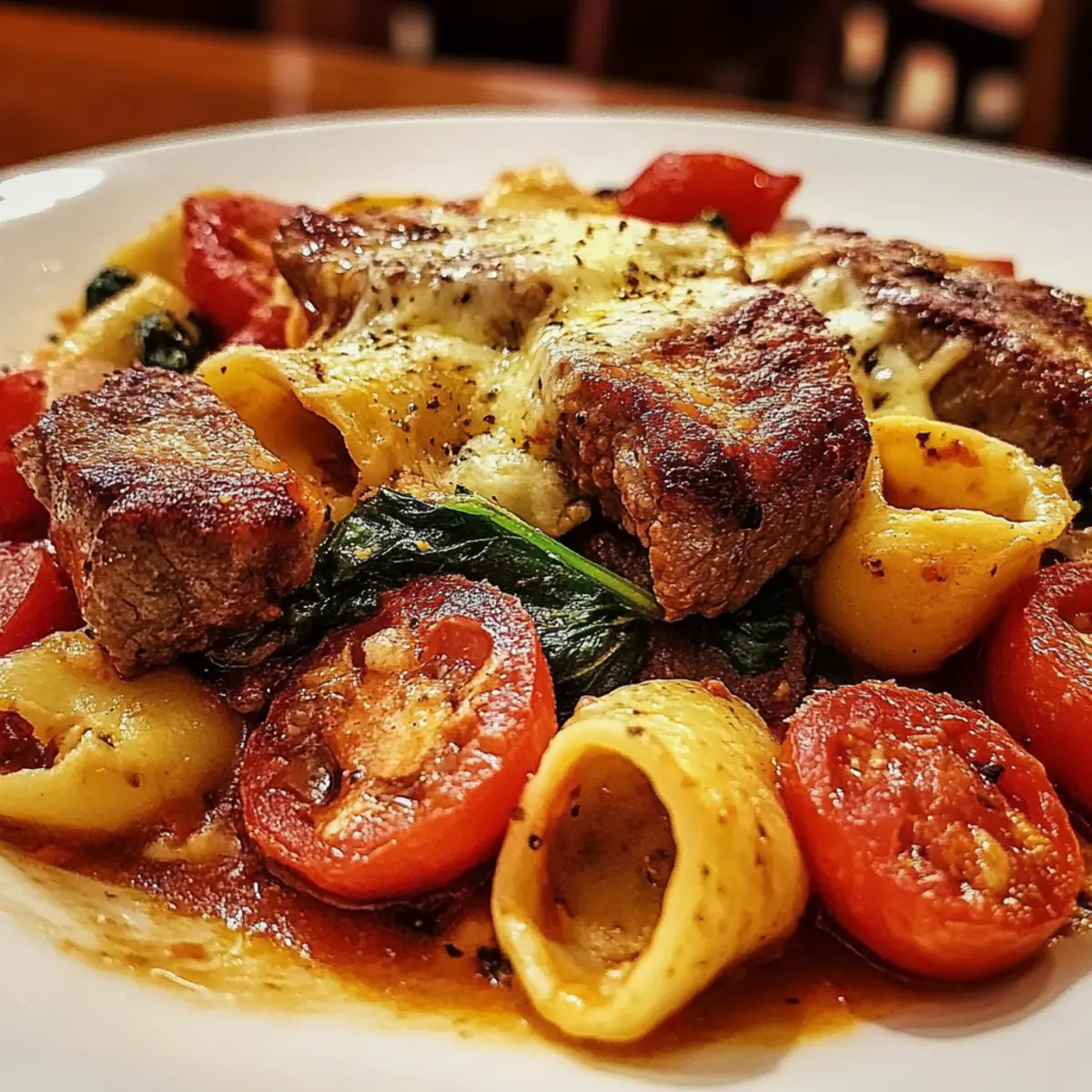 One-Pan Steak Bite Tortellini