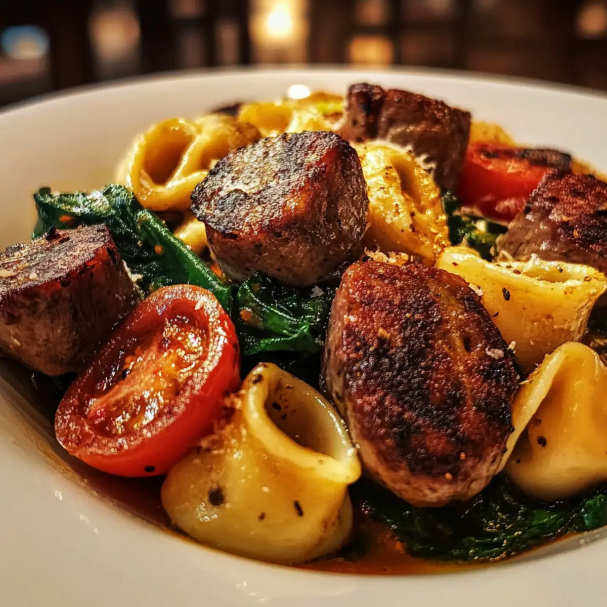 One-Pan Steak Bite Tortellini