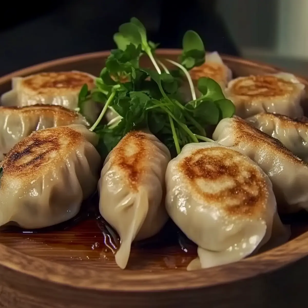 Pan-Fried Chicken Dumplings