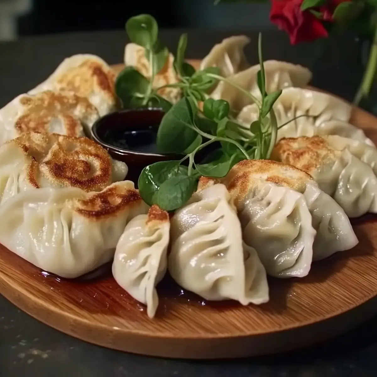 Pan-Fried Chicken Dumplings