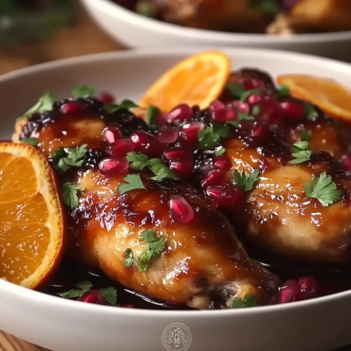 Pomegranate Orange Glazed Chicken
