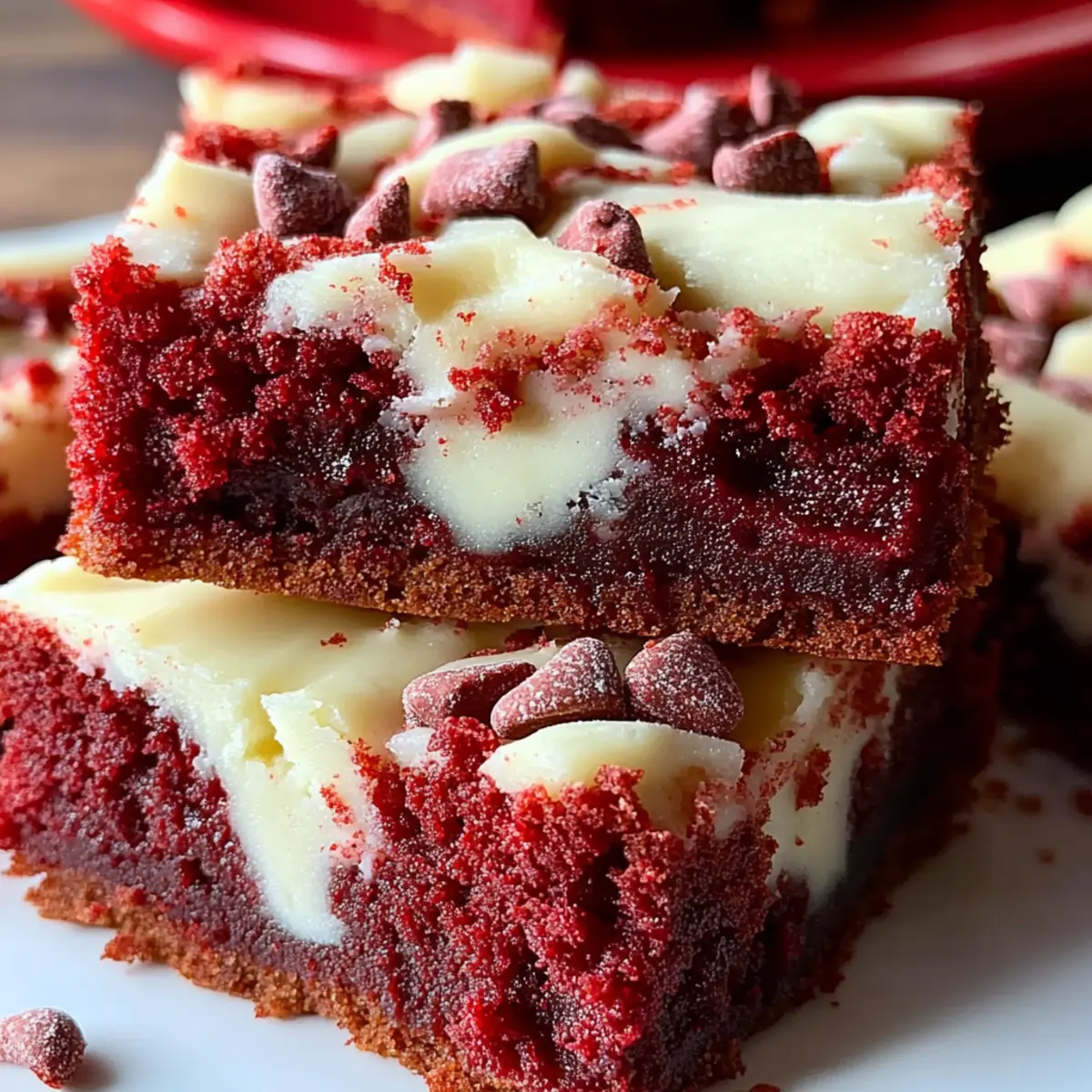 Red Velvet Cookie Bars