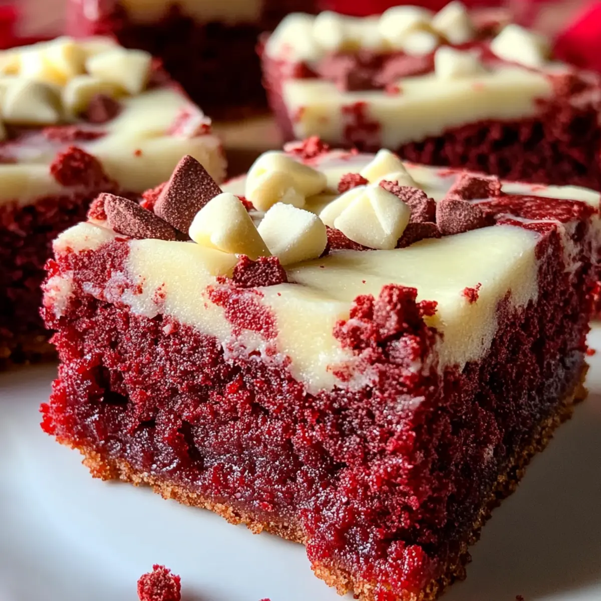 Red Velvet Cookie Bars